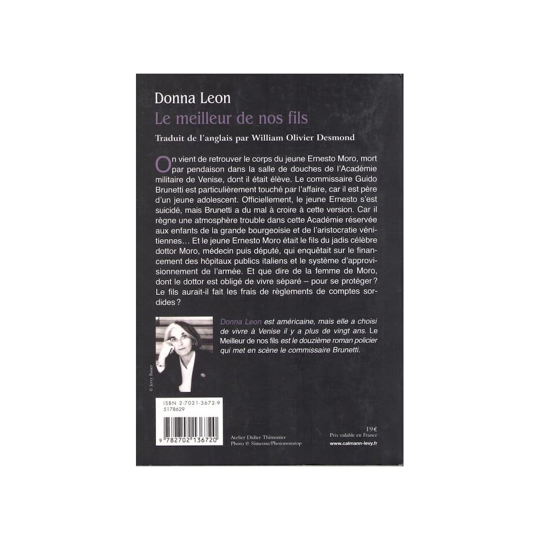 Donna Leon Quand Un Fils Nous Est Donné LE MEILLEUR DE NOS FILS - DONNA LEON - Roman policier - OCAZLIVRES